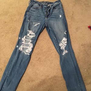 American Eagle ripped jeans